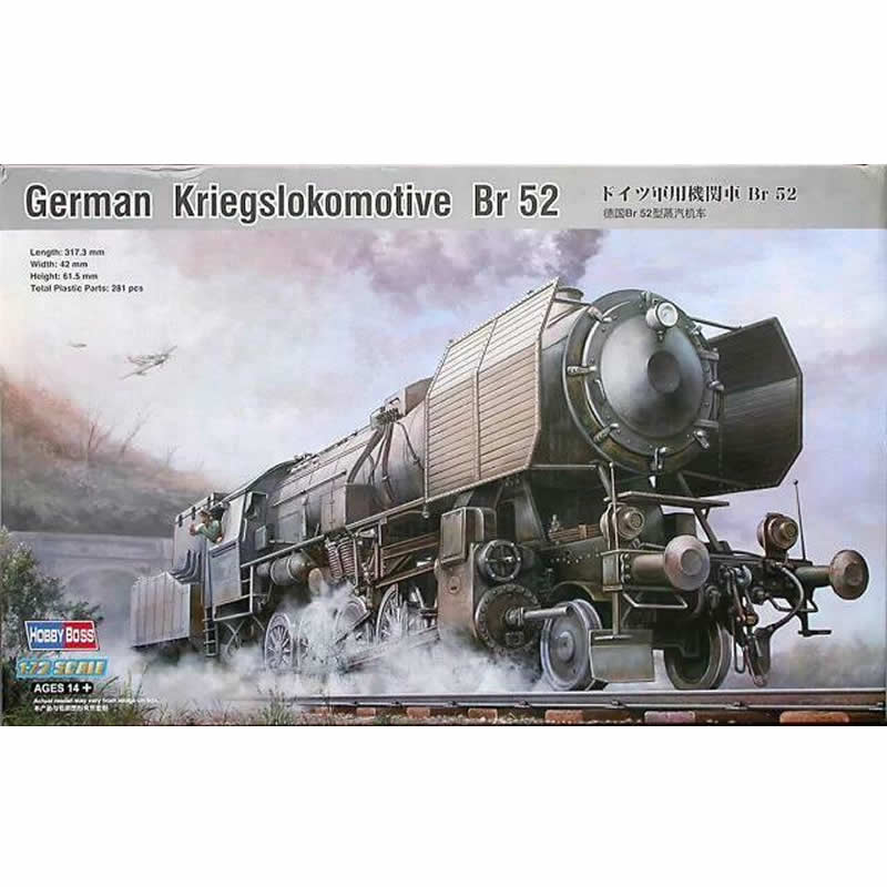 HBM82901 Kreigslokomotive BR52 1/72 Scale Plastic Model Kit Hobby Boss (ONLINE ORDER ONLY)