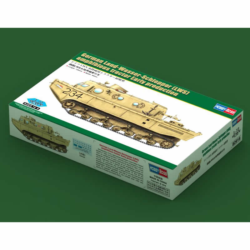 HBM82918 Land Wasser Schlepper 1/72 Scale Plastic Model Kit Hobby Boss (ONLINE ORDER ONLY)