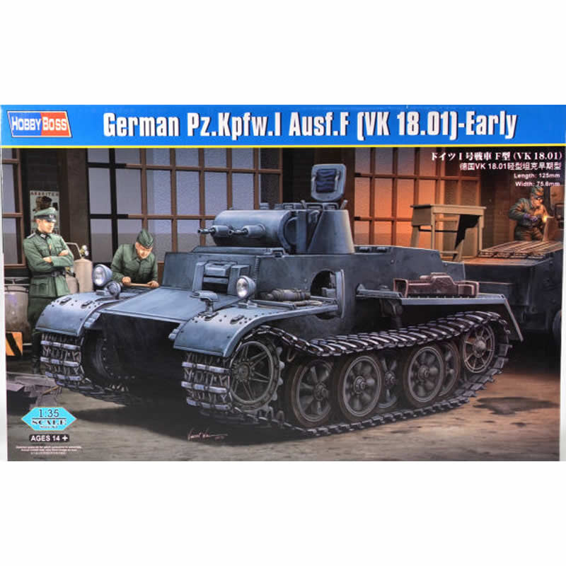 HBM83804 Panzer Kpfw.1 Ausf F Tank 1/35 Scale Plastic Model Kit Hobby Boss (ONLINE ORDER ONLY)