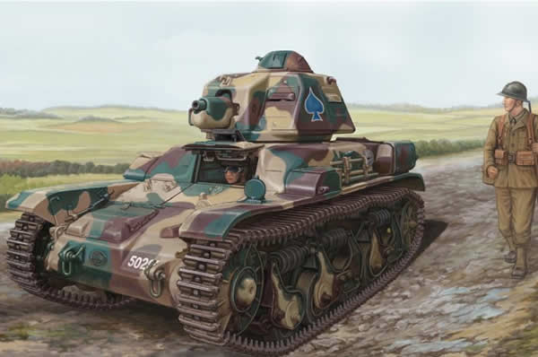 HBM83806 French R35 Light Infantry Tank 1/35 Scale Plastic Tank Kit Hobby Boss (ONLINE ORDER ONLY)