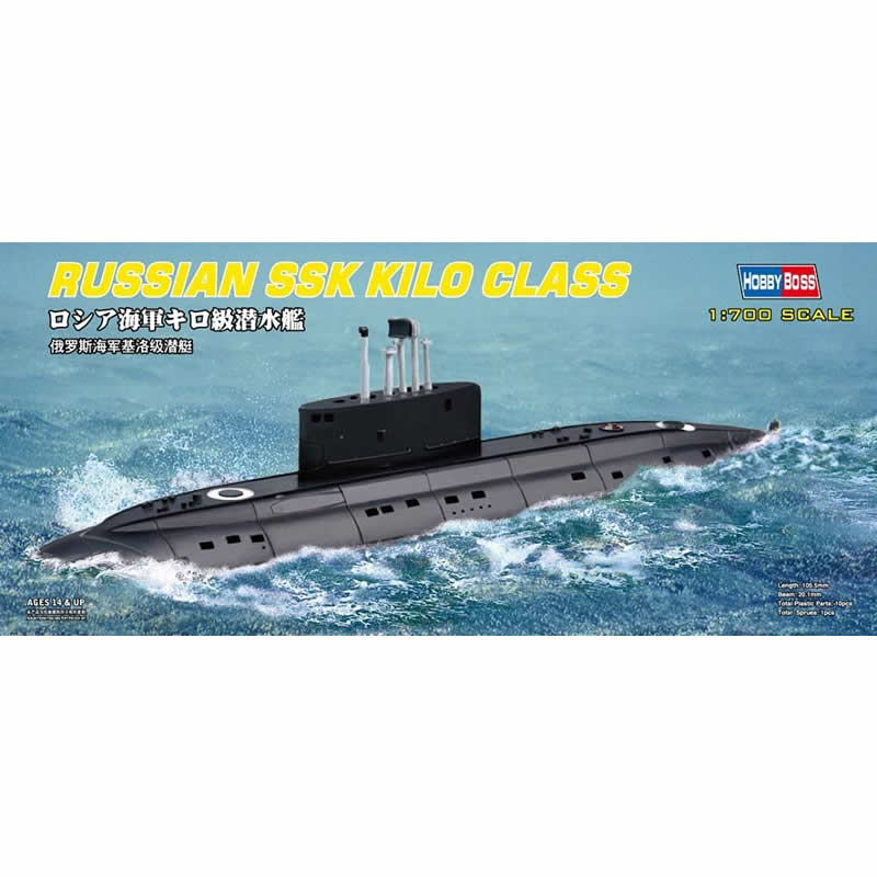 HBM87002 Russian Navy SSK Kilo Class Submarine 1/700 Scale Plastic (ONLINE ORDER ONLY)