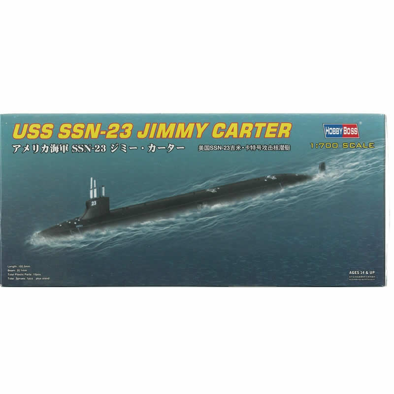 HBM87004 USS Jimmy Carter SN-23 1/700 Scale Plastic Model Kit (ONLINE ORDER ONLY)