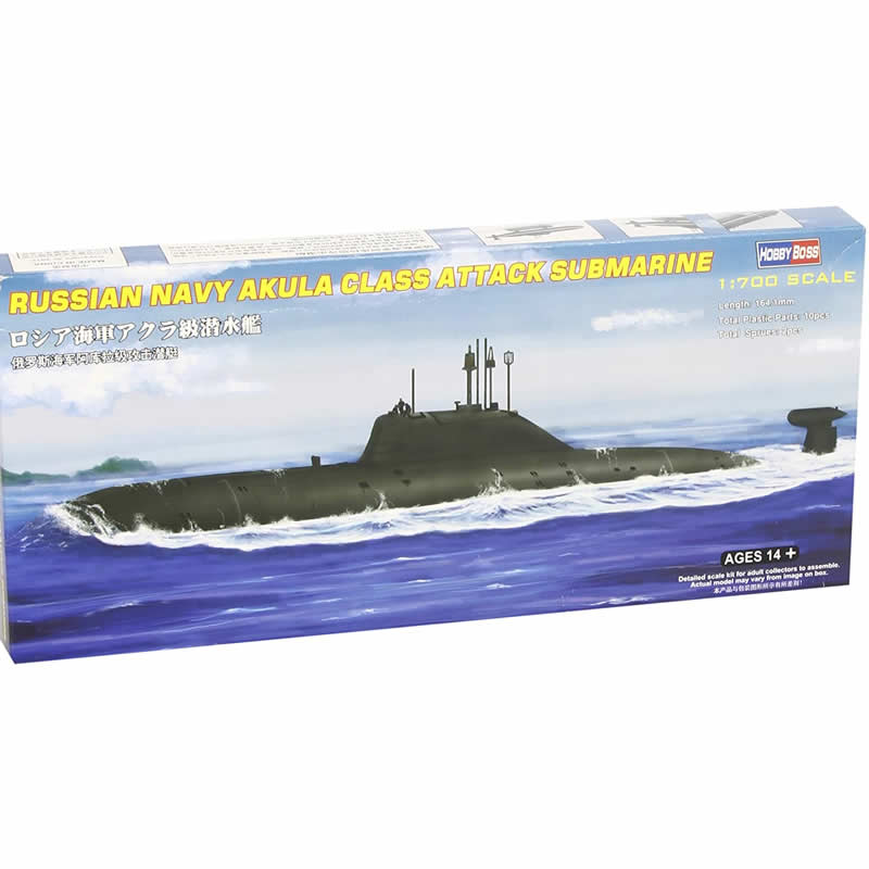 HBM87005 Russian Navy Akula Class Submarine 1/700 Scale Plastic Model (ONLINE ORDER ONLY)