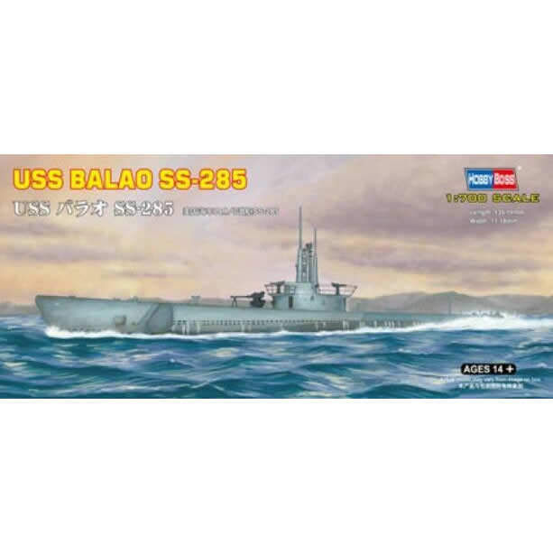 HBM87011 USS Balao SS285 1/700 Scale Plastic Model Kit Hobby Boss (ONLINE ORDER ONLY)