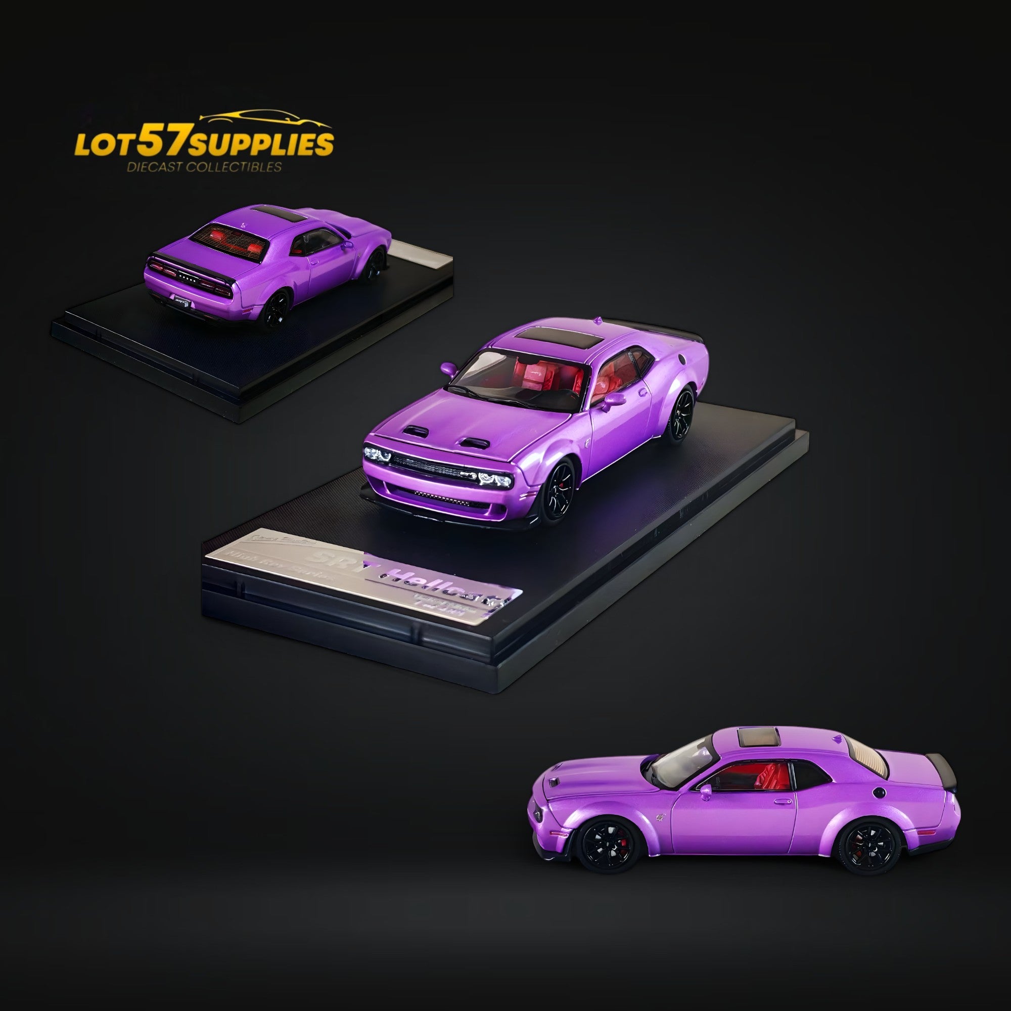 Stance Hunters Dodge SRT Hellcat Racing Purple 1:64 (ONLINE ORDER ONLY)