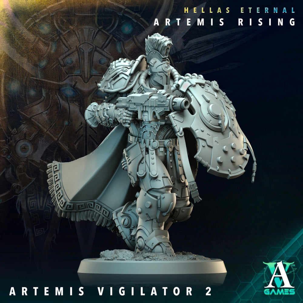 3D Printed Archvillain Games Apex Vigilator Artemis Vigilators Hellas Eternal Artemis Rising 28 32mm D&D (Online Only)
