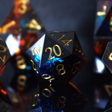 Hellish Rebuke Sharp-Edged Resin Dice Set (ONLINE ORDER ONLY)