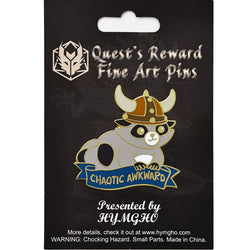 Hymgho Dice: Alternative Alignments Enamel Pin - Chaotic Awkward - Raccoon (ONLINE ORDER ONLY)