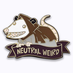 Hymgho Dice: Alternative Alignments Enamel Pin - Neutral Weird - Opossum (ONLINE ORDER ONLY)