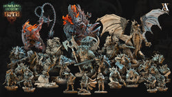 3D Printed Archvillain Games Howling Horde - Gnoll Trackers 28mm 32mm D&D (Online Only)