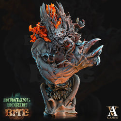 3D Printed Archvillain Games Akata Bust Howling Horde 28 32mm D&D (Online Only)