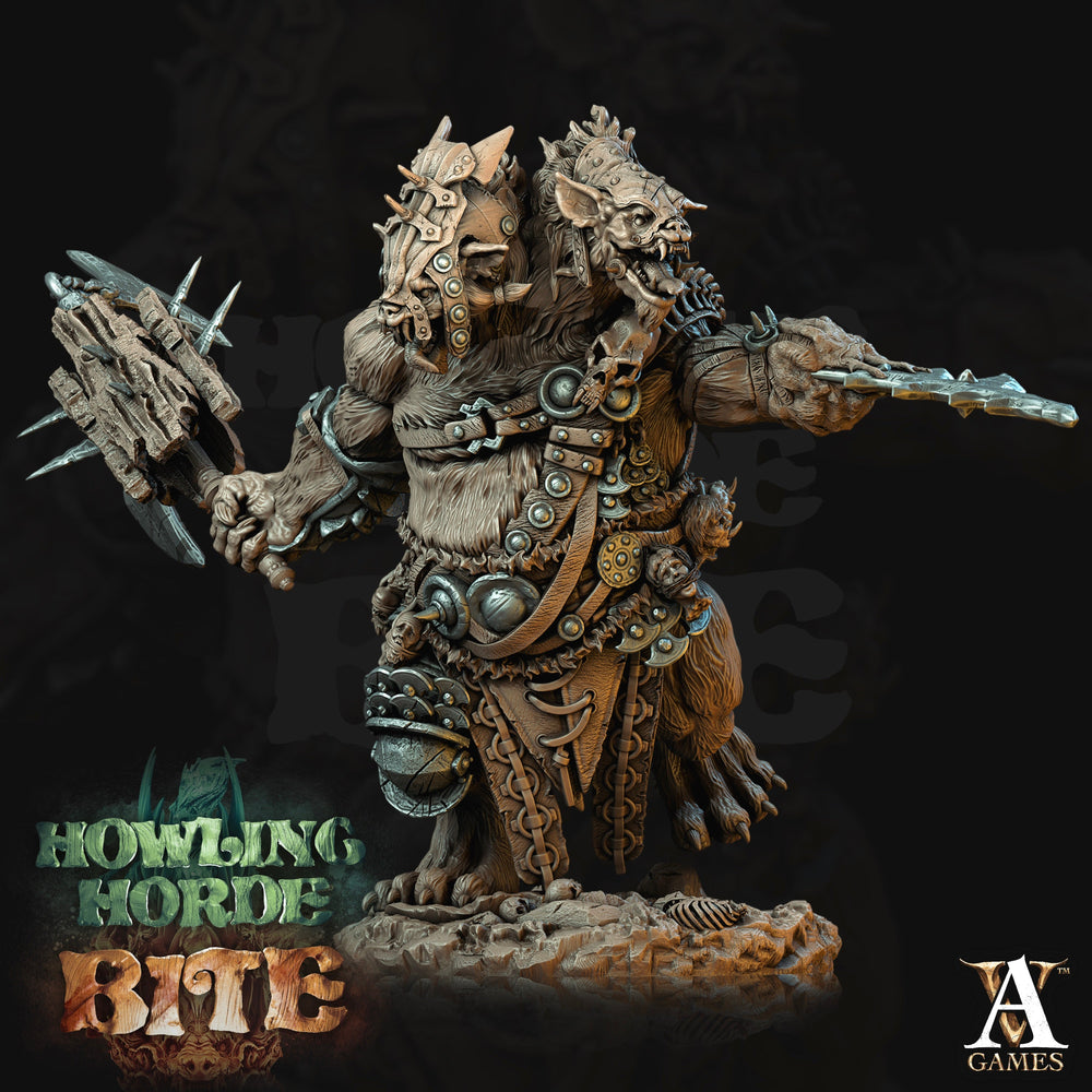 3D Printed Archvillain Games Gnoll Ettin Howling Horde 28 32mm D&D (Online Only)