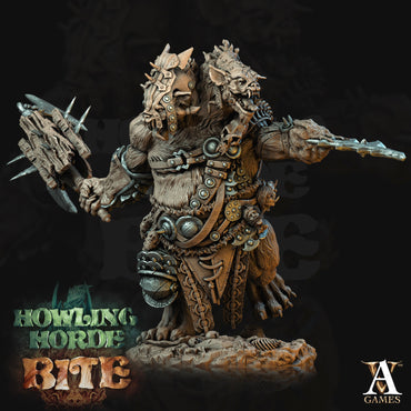 3D Printed Archvillain Games Gnoll Ettin Howling Horde 28 32mm D&D (Online Only)