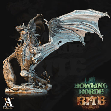3D Printed Archvillain Games Howling Horde - Hyena Dragon 28mm 32mm D&D (Online Only)