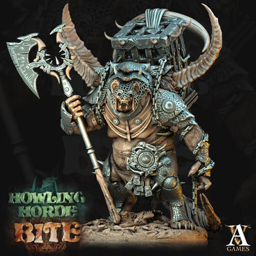 3D Printed Archvillain Games Howling Horde - Kaftar Gnollrat Slaver 28mm 32mm D&D (Online Only)