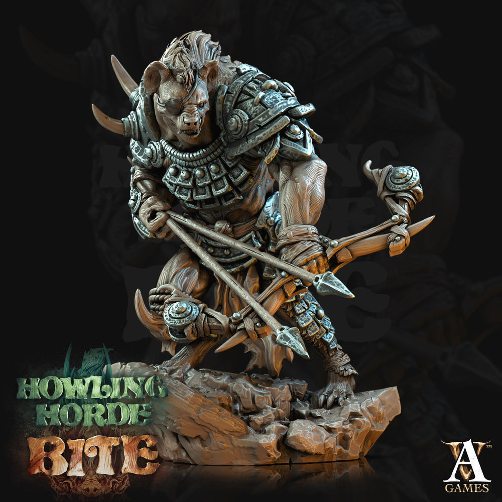 3D Printed Archvillain Games Howling Horde - Gnoll Scouts 28mm 32mm D&D (Online Only)
