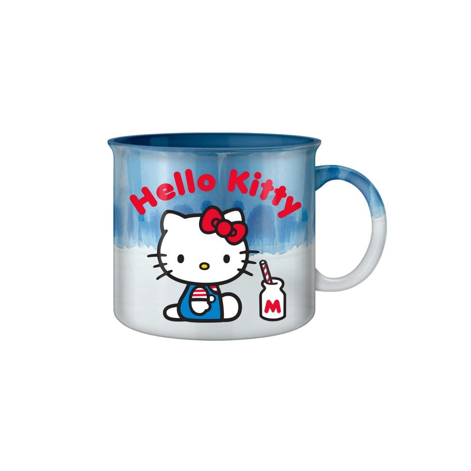 Sanrio Hello Kitty Milk Dip-Dyed 20oz Ceramic Mug (ONLINE ORDER ONLY)