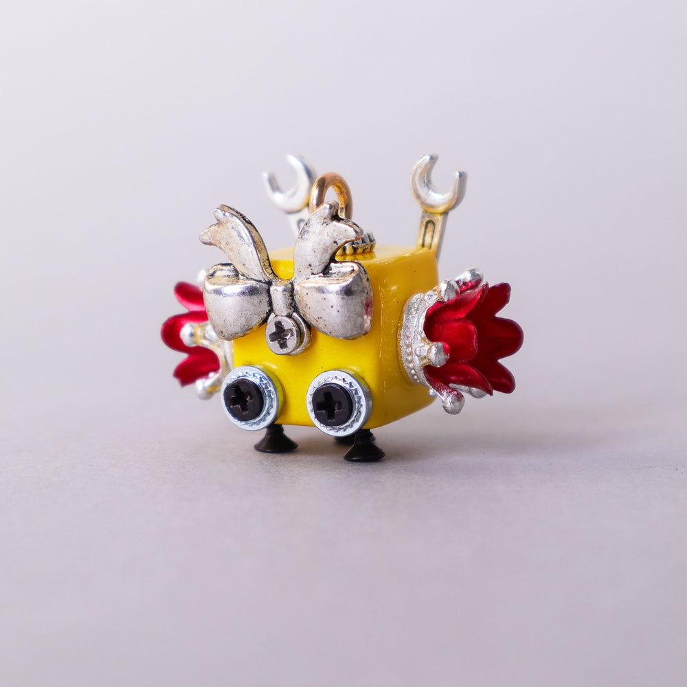 Handcrafted Wooden Bot Necklace, Keychain, or Mini Decor (ONLINE ORDER ONLY)