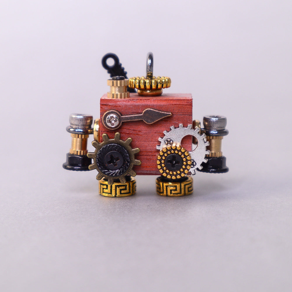 Handcrafted Wooden Bot Necklace, Keychain, or Mini Decor (ONLINE ORDER ONLY)