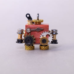 Handcrafted Wooden Bot Necklace, Keychain, or Mini Decor (ONLINE ORDER ONLY)