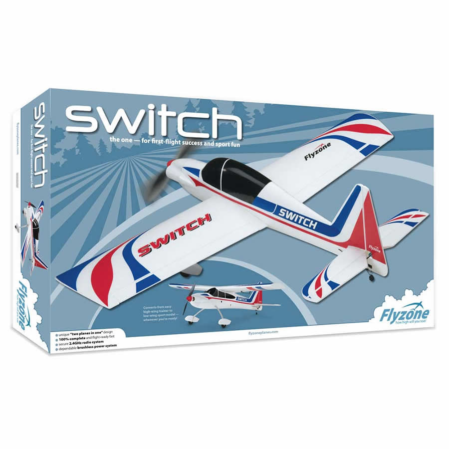 HOBFLZA3300 Switch Sport Trainer RTF Brushless Electric Radio Control Airplane (ONLINE ORDER ONLY)