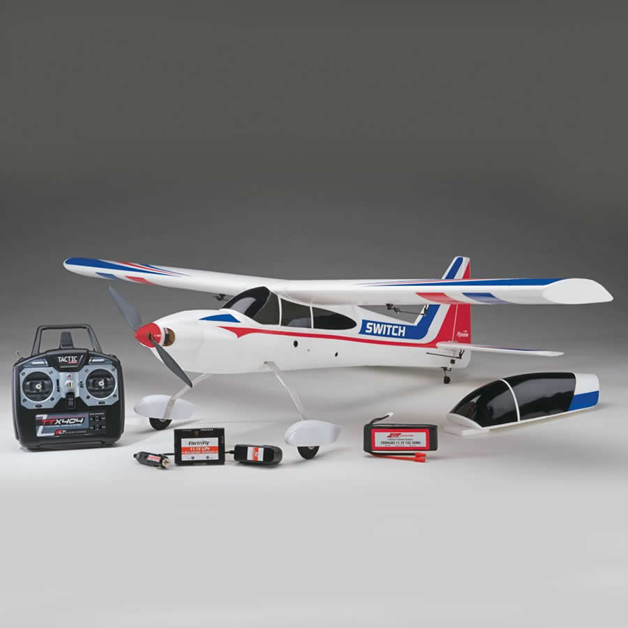 HOBFLZA3300 Switch Sport Trainer RTF Brushless Electric Radio Control Airplane (ONLINE ORDER ONLY)