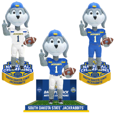 Jack the Jackrabbit South Dakota State Jackrabbits Mascot 2023 FCS Football National Champions Bobbleheads (ONLINE ORDER ONLY)