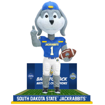 Jack the Jackrabbit South Dakota State Jackrabbits Mascot 2023 FCS Football National Champions Bobbleheads (ONLINE ORDER ONLY)
