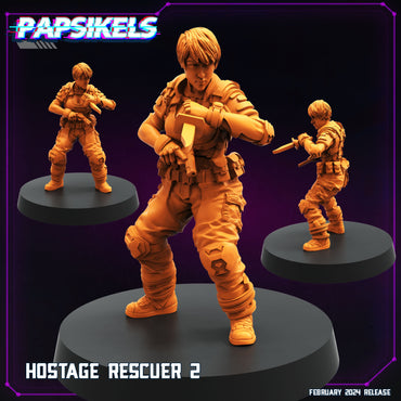 3D Printed Papsikels Hostage Rescuer February 2025 Cyberpunk 28mm 32mm (Online Only)