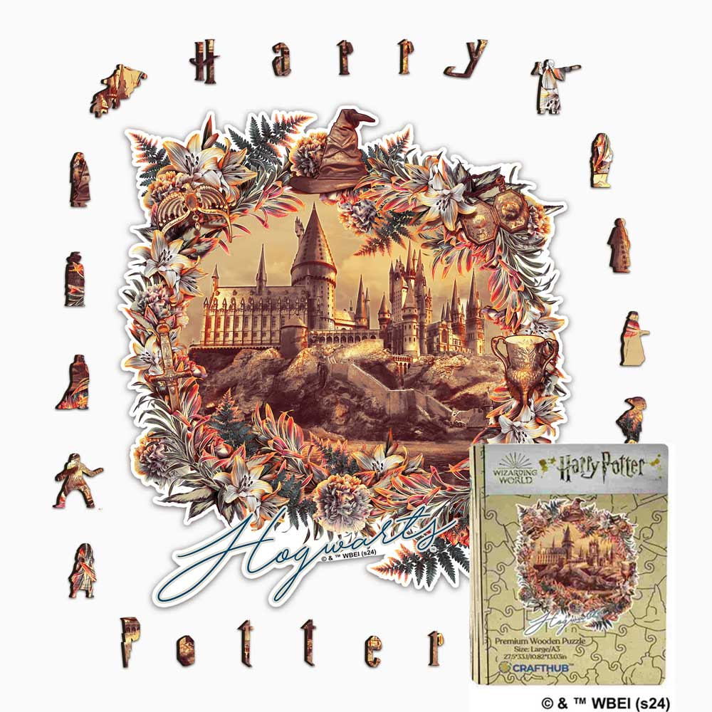 Harry Potter - Hogwarts Castle - Utilitarian Romance Wooden Jigsaw Puzzle (Online Order Only)