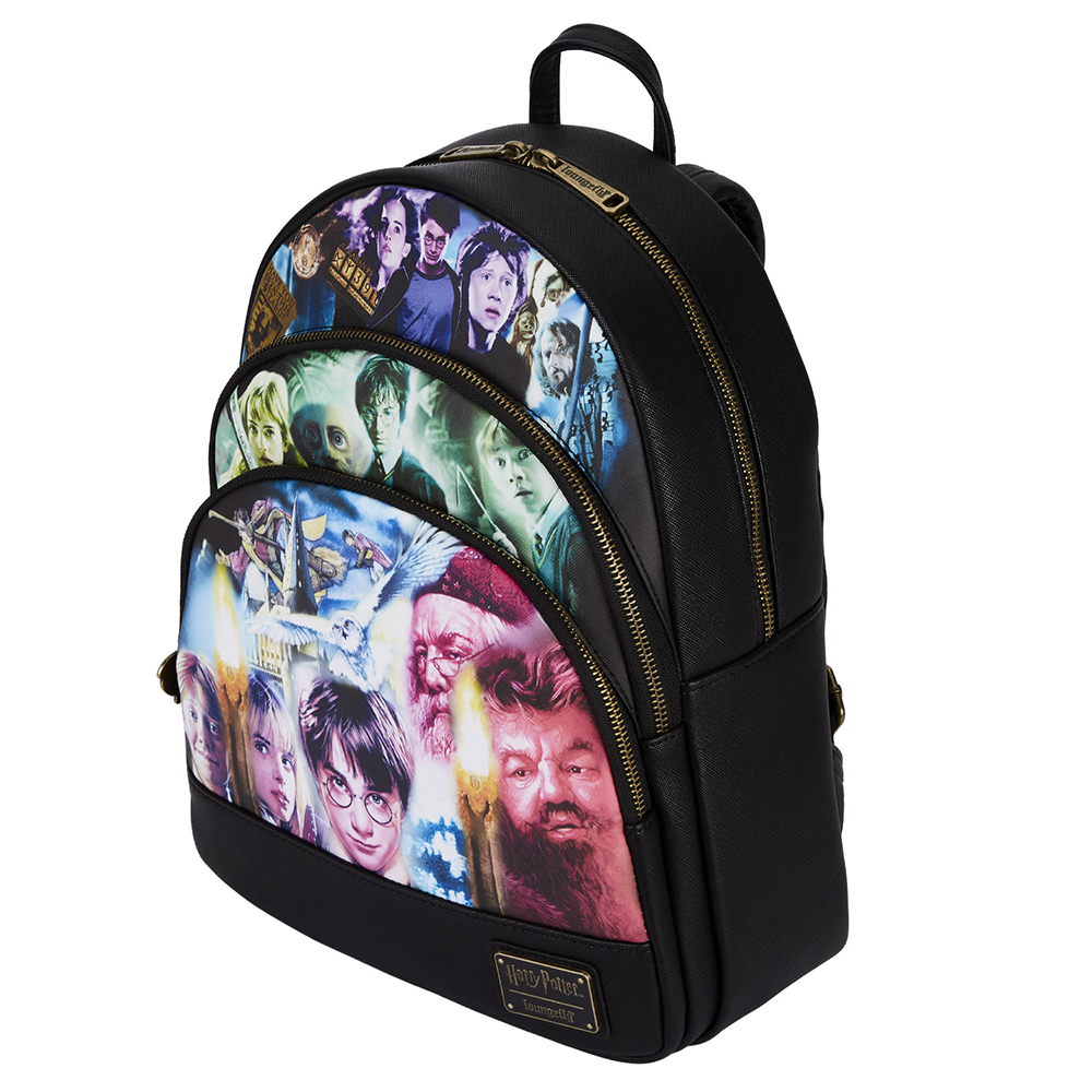 Loungefly: Harry Potter Trilogy Triple Pocket Mini Backpack (ONLINE ORDER ONLY)