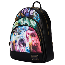 Loungefly: Harry Potter Trilogy Triple Pocket Mini Backpack (ONLINE ORDER ONLY)