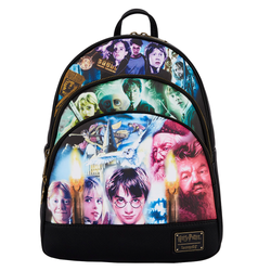 Loungefly: Harry Potter Trilogy Triple Pocket Mini Backpack (ONLINE ORDER ONLY)