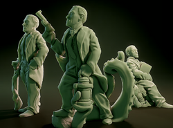 3D Printed Nafarrate NPCS Lovecraftian Bestiary 28 32 mm D&D (Online Only)