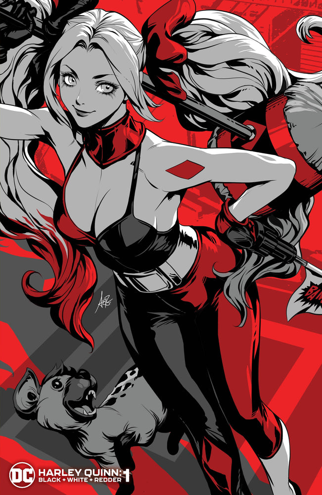 Harley Quinn Black White Redder #1 (Of 6) B Stanley Artgerm Lau Variant (07/18/2023) Dc (ONLINE ORDER ONLY)