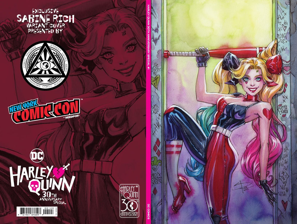 Harley Quinn 30Th Anniversary Special #1 Unknown Comics Sabine Rich Exclusive Nycc 2022 Foil Virgin Var (ONLINE ORDER ONLY)