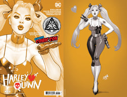 [FOIL] HARLEY QUINN #22 UNKNOWN COMICS DAVID NAKAYAMA GOLD FOIL VIRIGN NYCC 2022 B&W COLOR BLEED VAR (09/28/2022) (ONLINE ORDER ONLY)