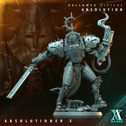 3D Printed Archvillain Games Absolutioner Hallowed Sisters Absolution 28 32mm D&D (Online Only)