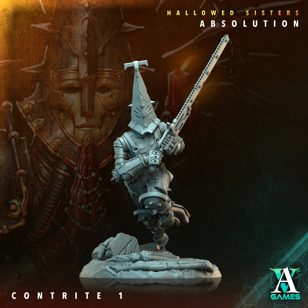 3D Printed Archvillain Games Contrite Hallowed Sisters Absolution 28 32mm D&D (Online Only)