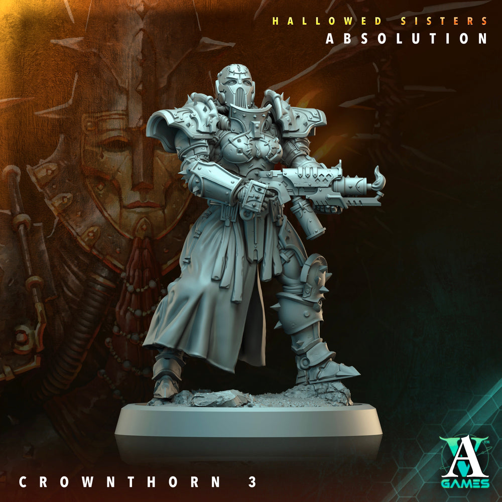 3D Printed Archvillain Games Crownthorn Hallowed Sisters Absolution 28 32mm D&D (Online Only)