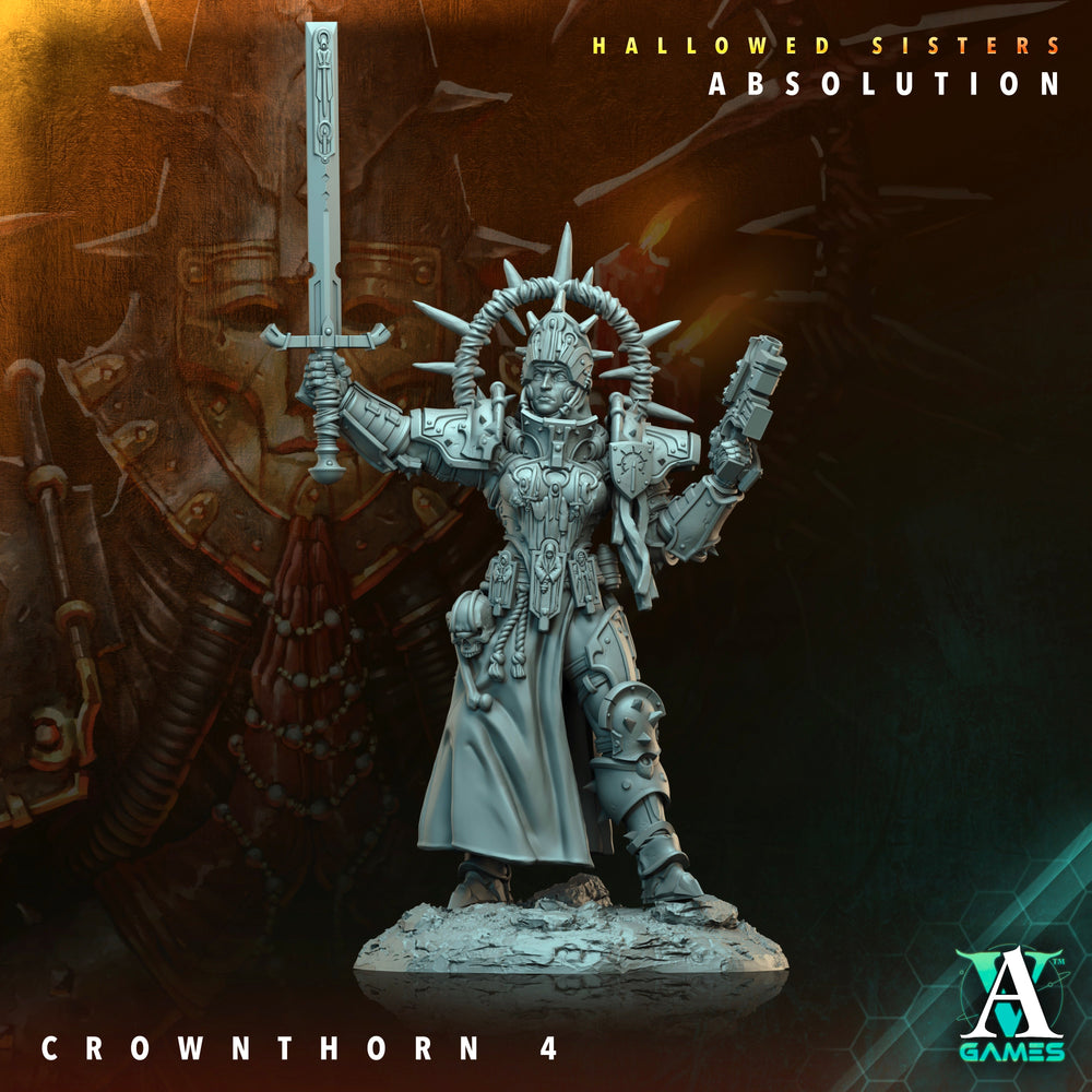 3D Printed Archvillain Games Crownthorn Hallowed Sisters Absolution 28 32mm D&D (Online Only)