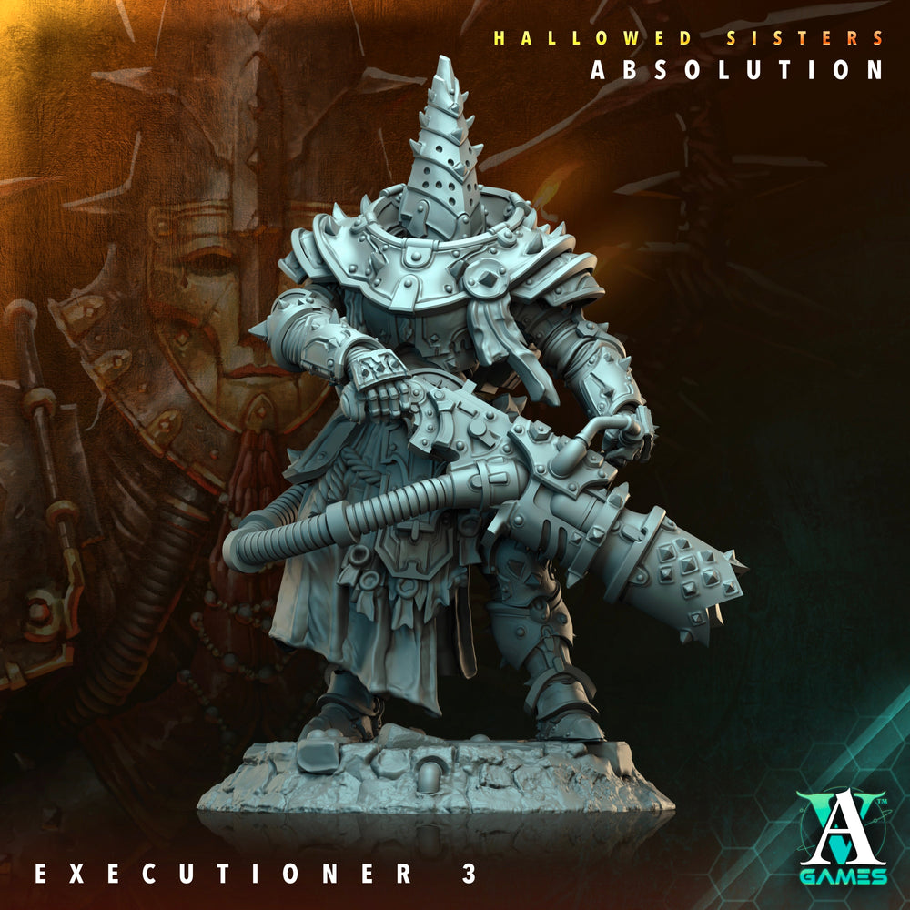 3D Printed Archvillain Games Hallowed Sisters Absolution - Executioner 28mm 32mm D&D (Online Only)