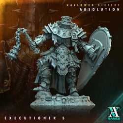 3D Printed Archvillain Games Hallowed Sisters Absolution - Executioner 28mm 32mm D&D (Online Only)
