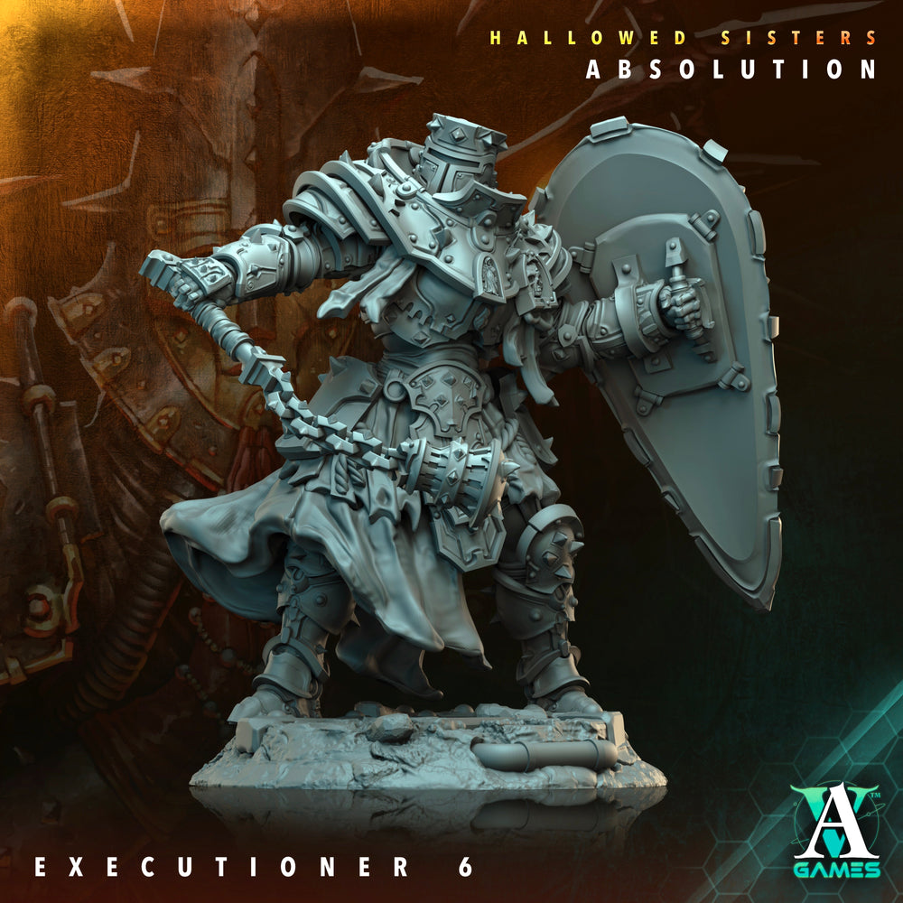 3D Printed Archvillain Games Hallowed Sisters Absolution - Executioner 28mm 32mm D&D (Online Only)