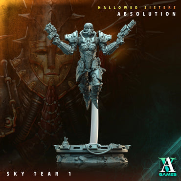 3D Printed Archvillain Games Hallowed Sisters Absolution - Sky Tear 28mm 32mm D&D (Online Only)