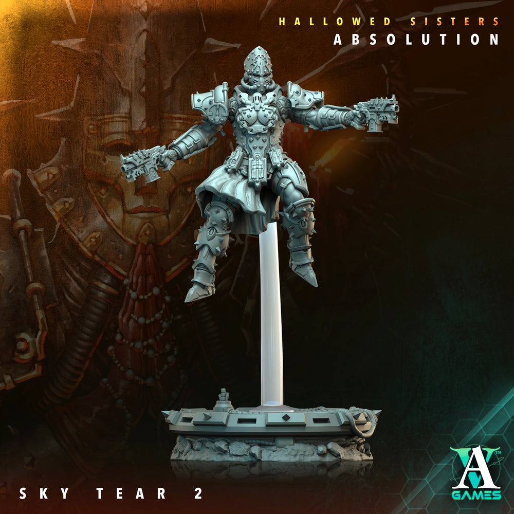 3D Printed Archvillain Games Hallowed Sisters Absolution - Sky Tear 28mm 32mm D&D (Online Only)
