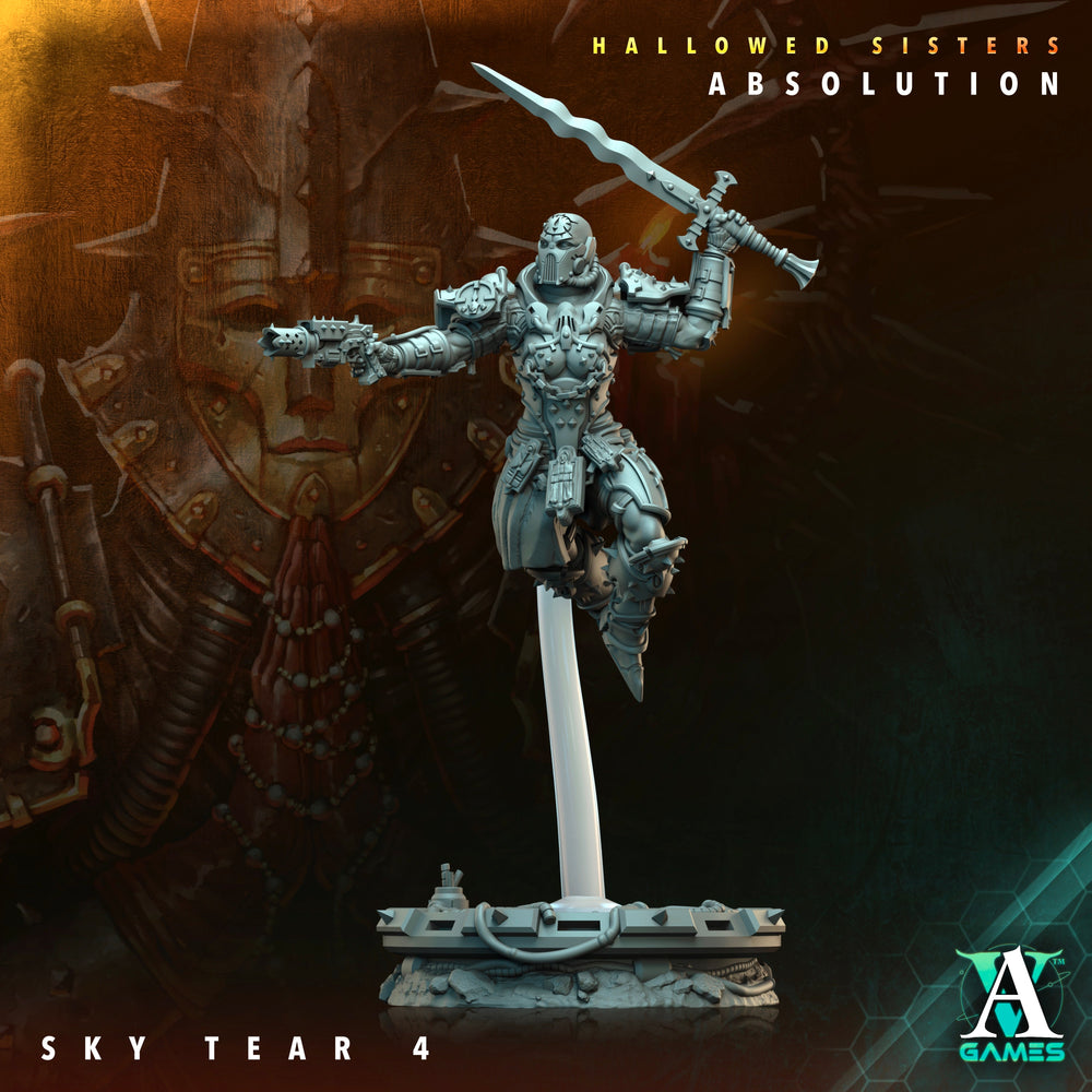 3D Printed Archvillain Games Hallowed Sisters Absolution - Sky Tear 28mm 32mm D&D (Online Only)