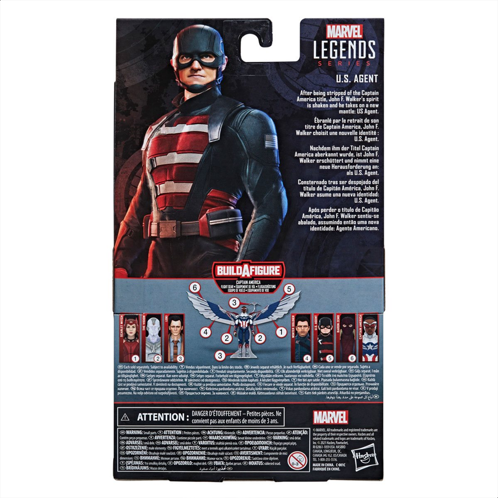 The Falcon and the Winter Soldier: Marvel Legends - U.S. Agent 6-Inch Action Figure (Captain America Flight Gear Build-A-Figure) (ONLINE ORDER ONLY)