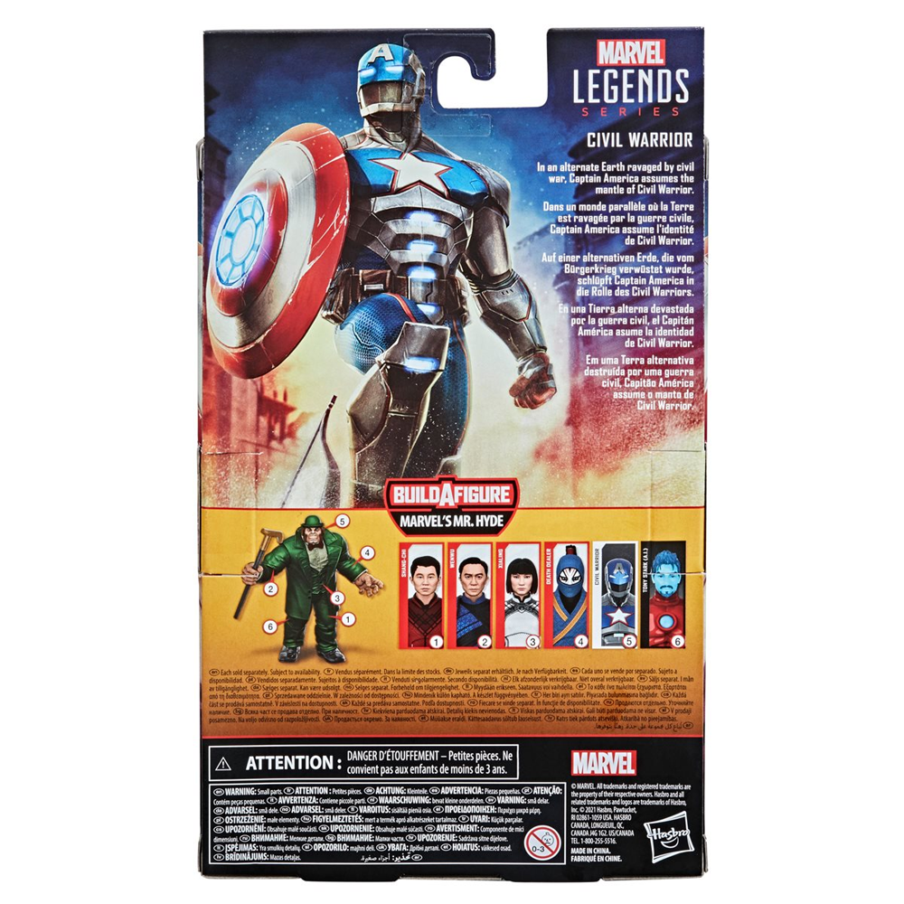 Contest of Champions: Marvel Legends - Civil Warrior with Shield 6-Inch Action Figure (Marvel's Mr. Hyde Build-A-Figure) (ONLINE ORDER ONLY)