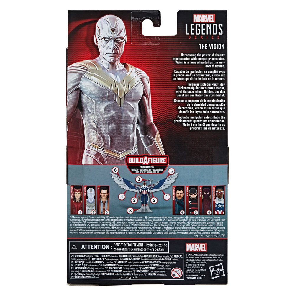 WandaVision: Marvel Legends: Vision 6-Inch Action Figure (Captain America Flight Gear BAF) (ONLINE ORDER ONLY)